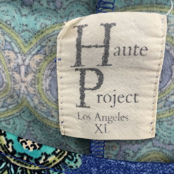 Haute Project MIDI Dress Blue/green Size Xl - Picture 1 of 3